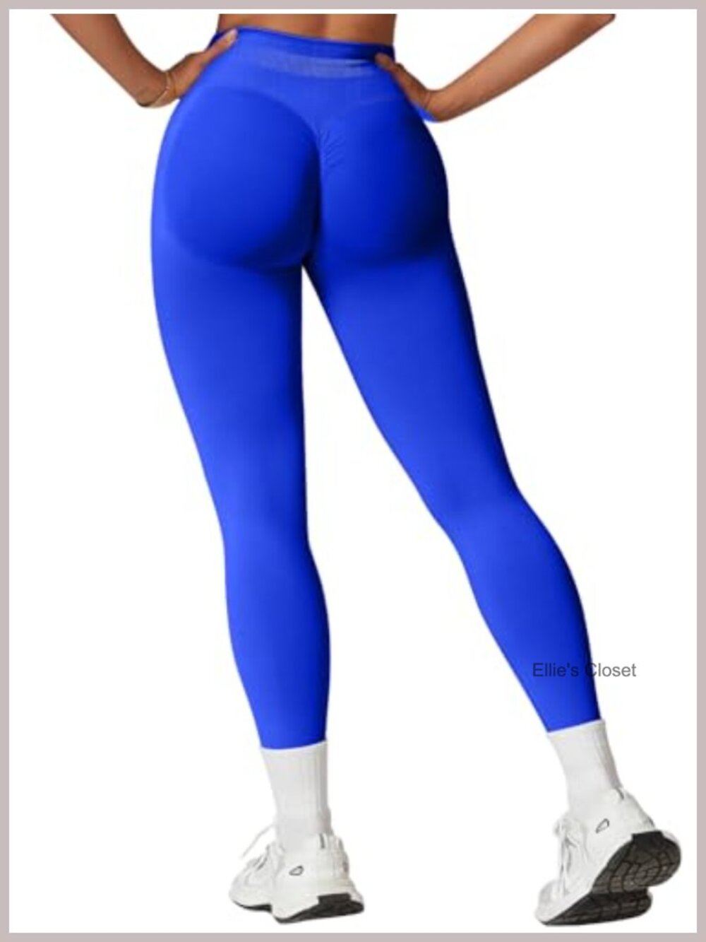 Seamless Tummy Control Scrunch Butt Lifting Yoga Leggings, High Stretch